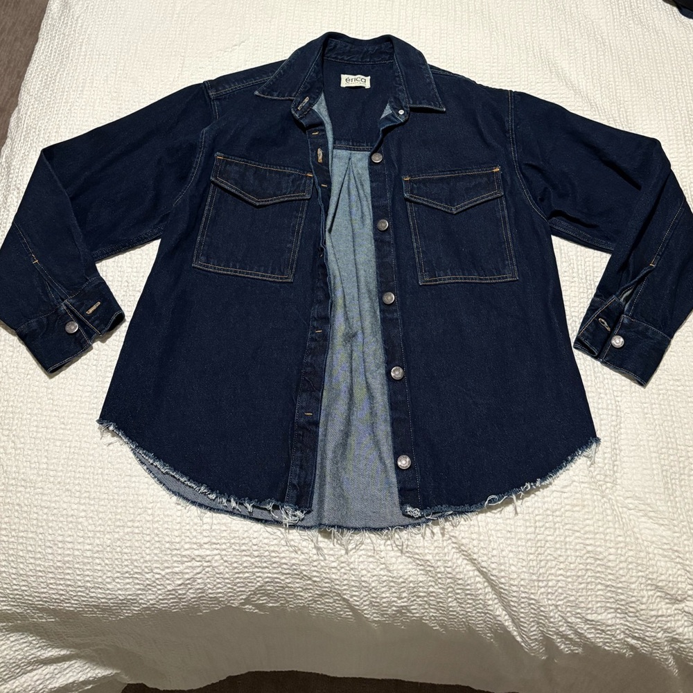 Etica Dark Blue Denim Jacket